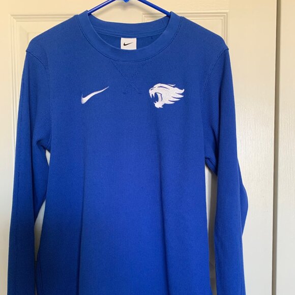 NEW Men's Unisex Nike Royal Kentucky Wildcats College Long-Sleeve Top | SMALL - Picture 2 of 9